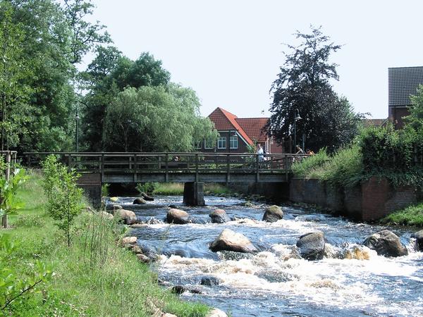 M&uuml;hlenbr&uuml;cke der Osterau im Stadtzentrum