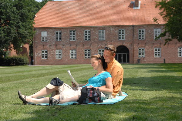 Schlosstor mit Liegewiese