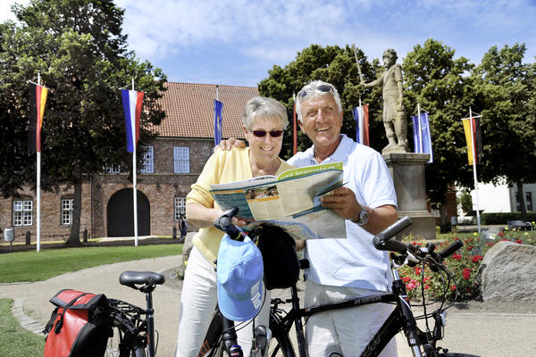 Fahrradfahrer auf dem Bleeck